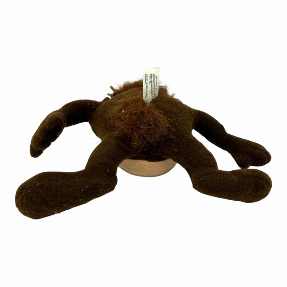 Vintage 1995 Looney Tunes Tasmanian Devil Taz Plush Stuffed Toy Warner‎ Bros 6in